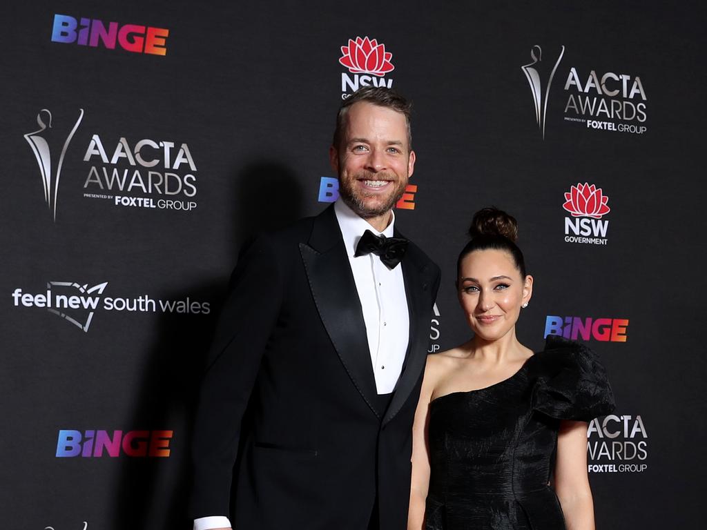 Hamish Blake and Zoe Foster Blake at the 2021 AACTA Awards Presented by Foxtel Group at the Sydney Opera House on December 08, 2021 in Sydney. Picture: Mark Metcalfe/Getty Images for AFI