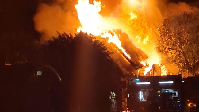 Fears of town firebug as fiery blaze claims second historical building