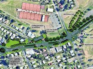 An artist's impression of the Old Toowoomba Rd four lane project. Picture: Contributed