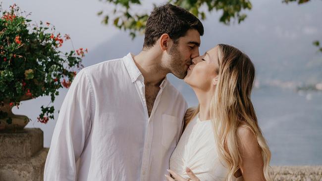 Christian Petracca engaged to Bella Beischer in Lake Como