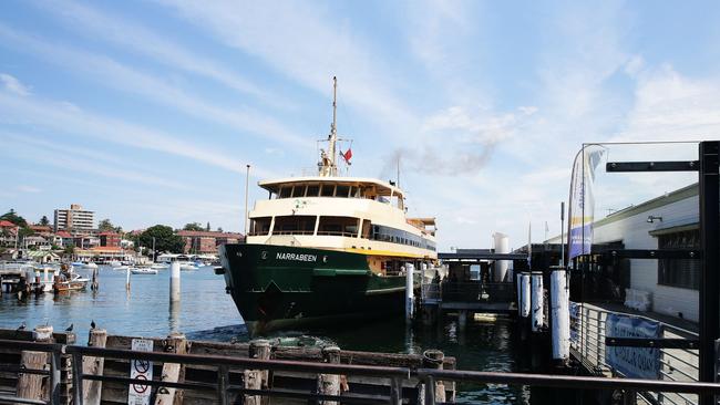 The Narrabeen is part of the Freshwater class of ferries. Picture: Braden Fastier