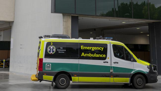 An ambulance at the Royal Adelaide Hospital. Picture: NCA NewsWire
