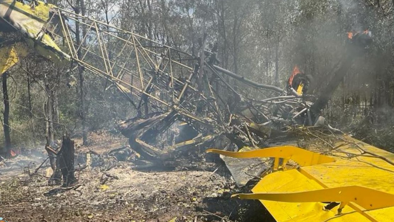 Pilot’s close call as cropduster crashes, bursts into flames