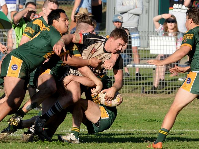 Alex Peters took some stopping for Picton. Picture: Ian Svegovic