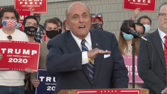 Controversial Trump personal attorney Rudy Giuliani, who is leading the legal effort on his behalf.