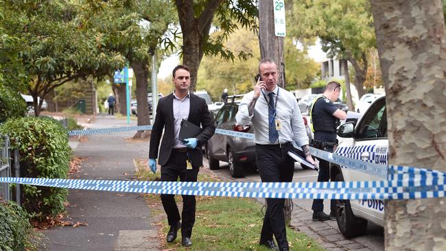 Missing persons squad detectives investigate the disappearance of Maryam Hamka. Picture: Nicki Connolly