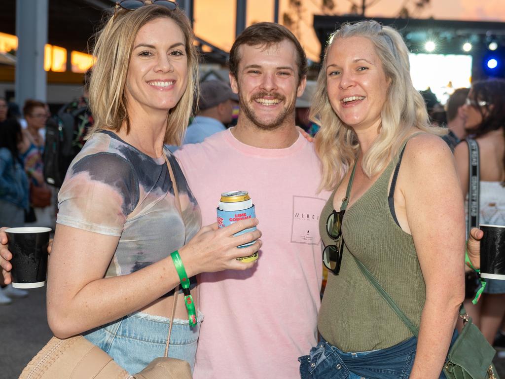 Tiahni Denniss, Will Denniss and Patrice Denniss at Rhythm on the Reef Saturday 30 September 2023 Picture: Michaela Harlow