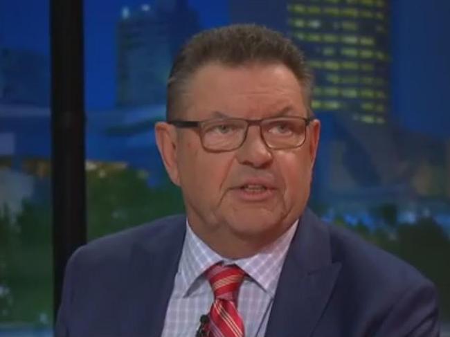 Radio and TV personality Steve Price on the ABC’s program Q&amp;A. Picture: Supplied