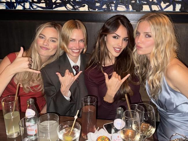 Robbie, Worthington, Eiza González and Annabelle Wallis. Picture: Instagram