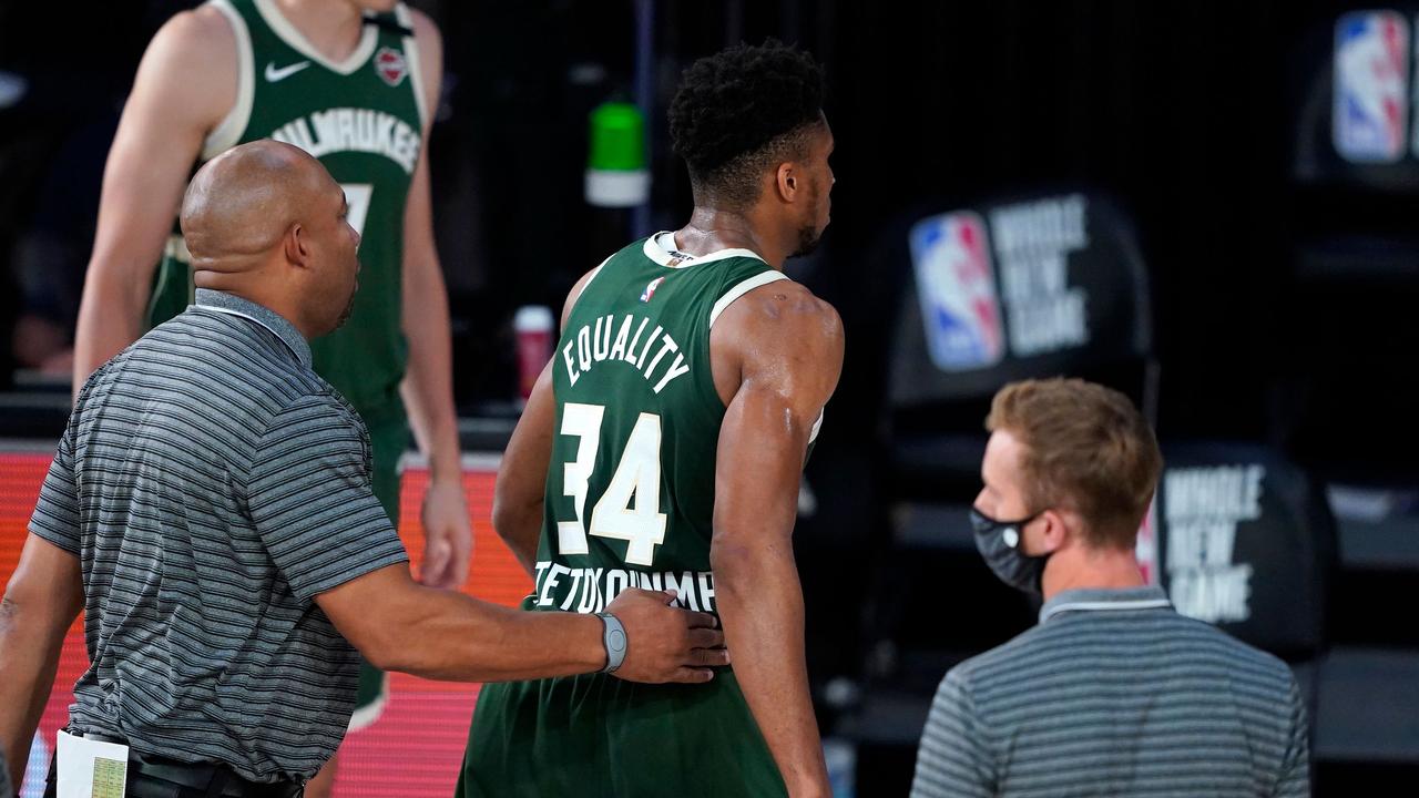 Giannis Antetokounmpo has been banned for his headbutt on Moritz Wagner.