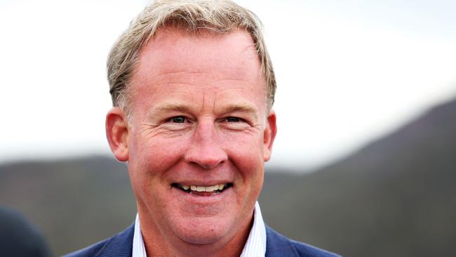 Outgoing Premier Will Hodgman on the east coast of Tasmania. Picture: ZAK SIMMONDS