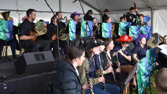 Warrnambool College performs at the Warrnambool Show.