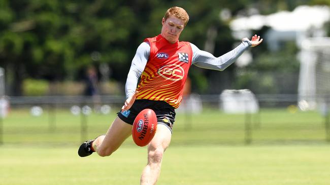 If a risky mid-price player like Matt Rowell gets off to a flying start, you want to trade him in before his price skyrockets. Picture: Albert Perez/AFL Photos/via Getty Images