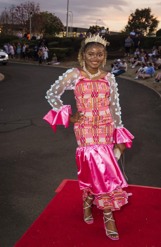 Abigail Kusereka at Harristown State High School formal at Highfields Cultural Centre, Friday, November 17, 2023. Picture: Kevin Farmer