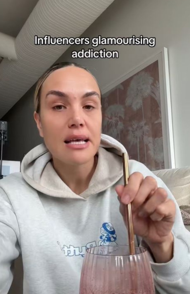 A popular sobriety advocate, Julia Rangiheuea, has made a bold claim about influencers. Picture: TikTok/JuliaRangiheuea