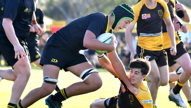 Padua Vs St Laurence. AIC First XV rugby grand final. Saturday June 10, 2023. Picture, John Gass