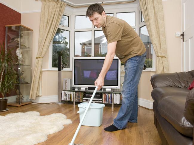 House Husband Cleaning