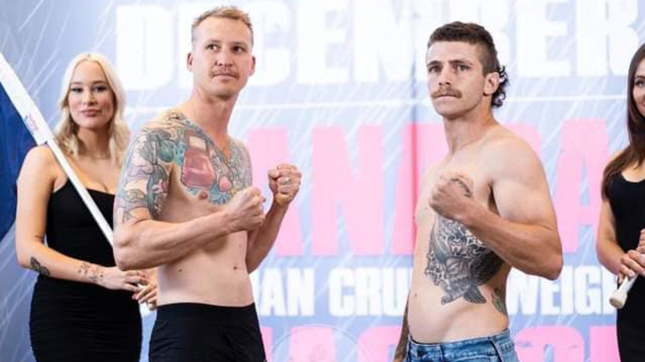 Sunshine Coast boxer Luke Martin (right) is set to fight for the Australasian Super Bantamweight title on March 19.