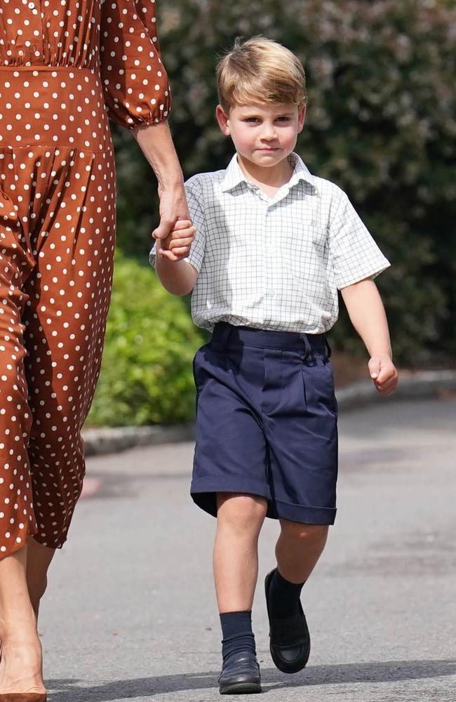 Louis said his great-grandma could now visit his great-grandpa. Picture: Jonathan Brady – Pool/Getty Images