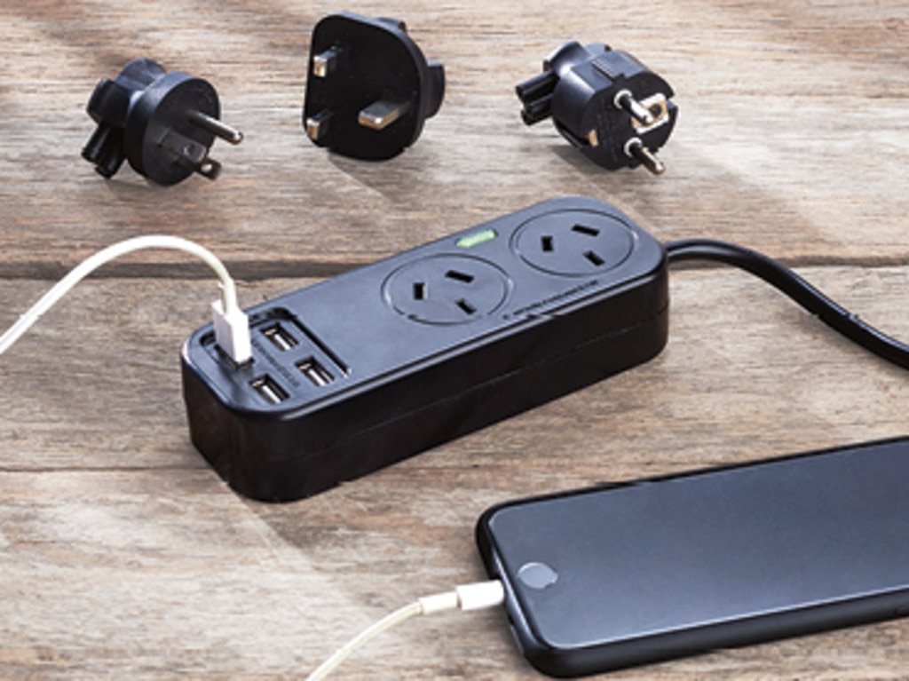 This nifty power adaptor can work in 150 countries.