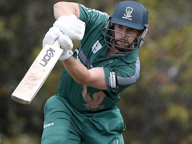 SeddonÃs Airport West St Christopher's during the VTCA cricket match between Seddon and Airport West St Christopher's in Yarraville, Saturday, Nov. 20, 2021. Picture: Andy Brownbill