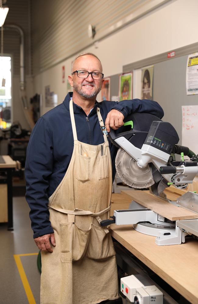 Head teacher of industrial arts at Corrimal High School Craig Mulder. Picture by Max Mason-Hubers