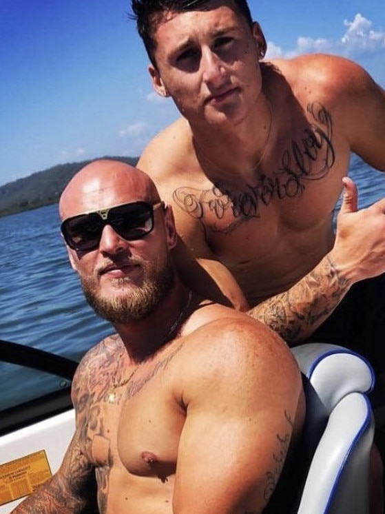 Xerri (left) with his brother, NRL star Bronson Xerri. Picture: Instagram