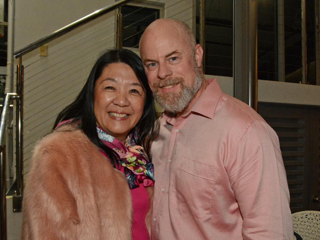 Debby Lo-Dean and Conrad Dean at launch of Pink Paradise Gin at Southport Yacht Club, Main Beach. Picture: Regina King.