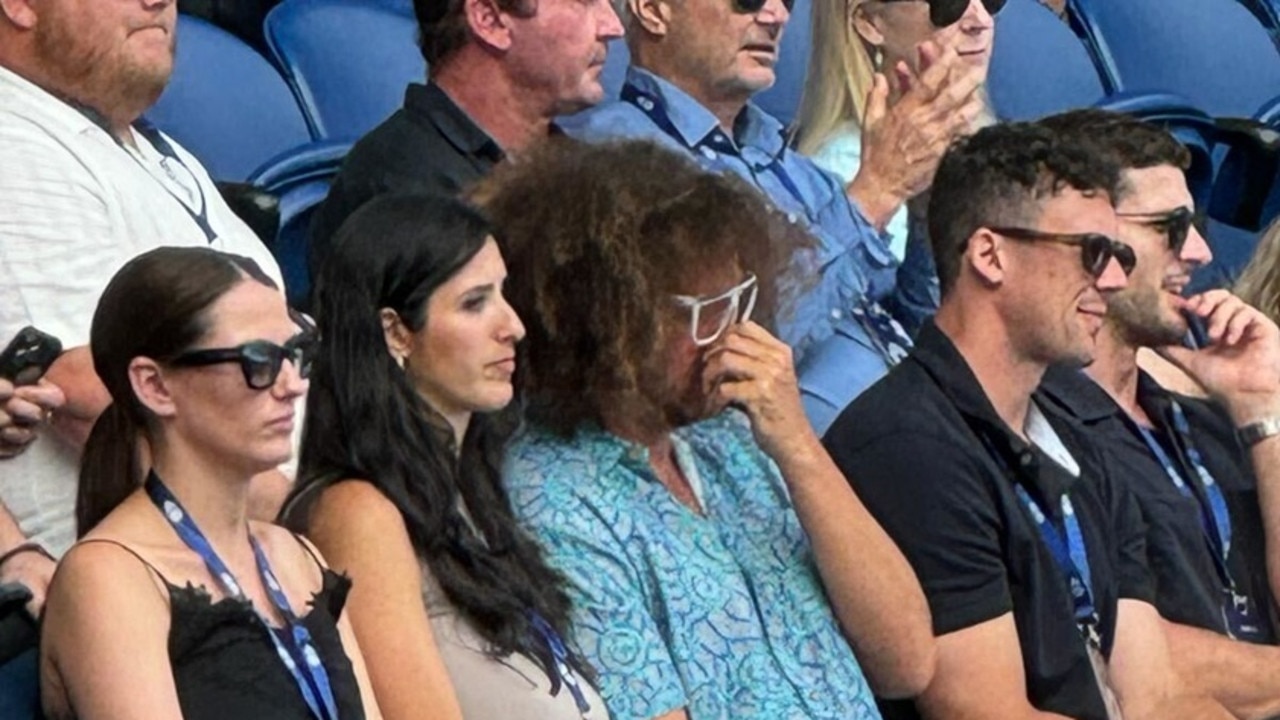 US star Red Foo was caught in a compromising position at the Aussie Open this week. Picture from Nova.