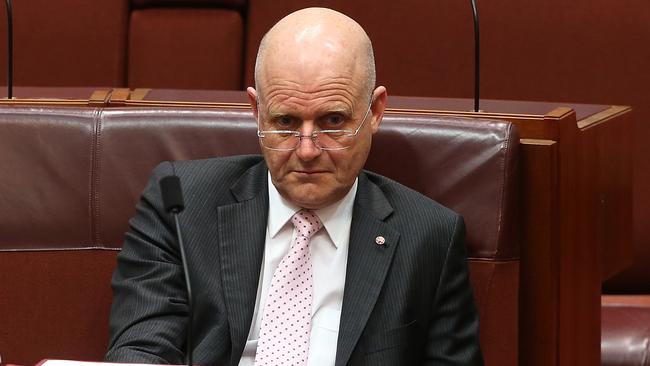 Senator David Leyonhjelm has criticised Victoria’s latest smoking crackdown. Picture: Kym Smith