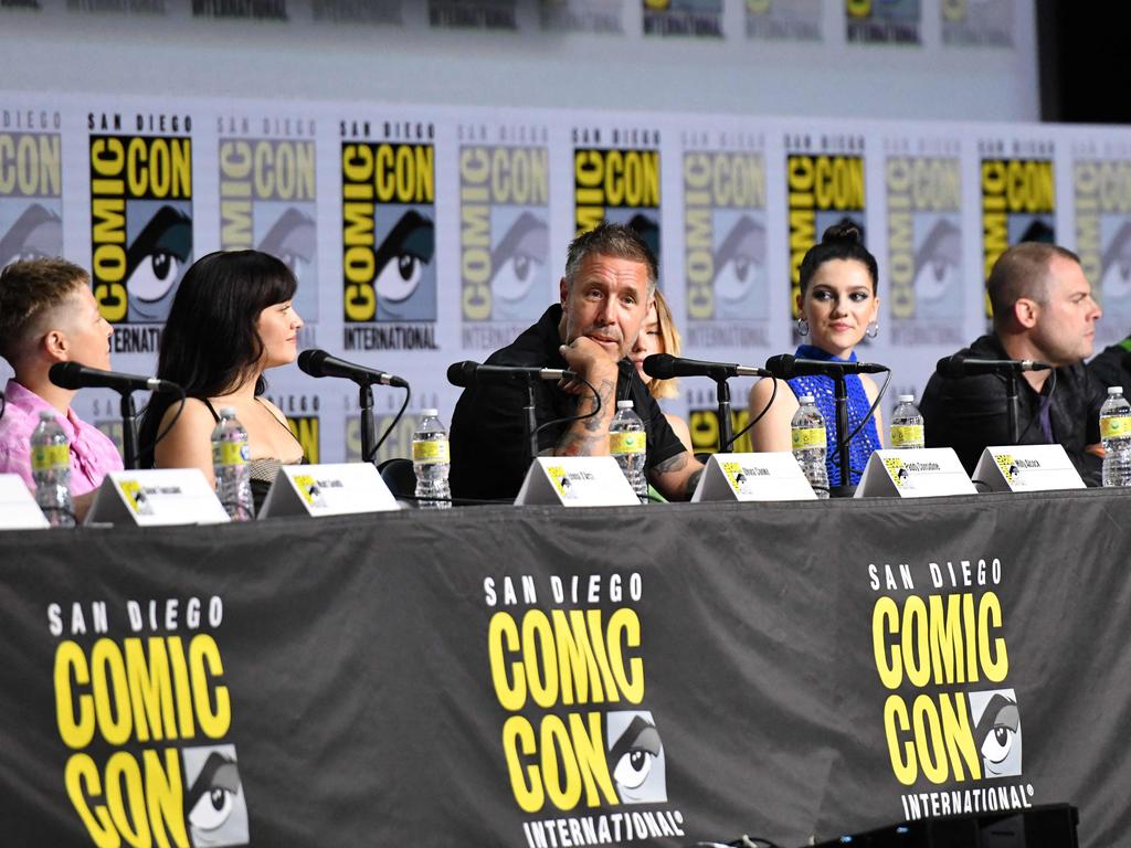 Considine speaking at Comic-Con in July. Picture: Chris Delmas/AFP