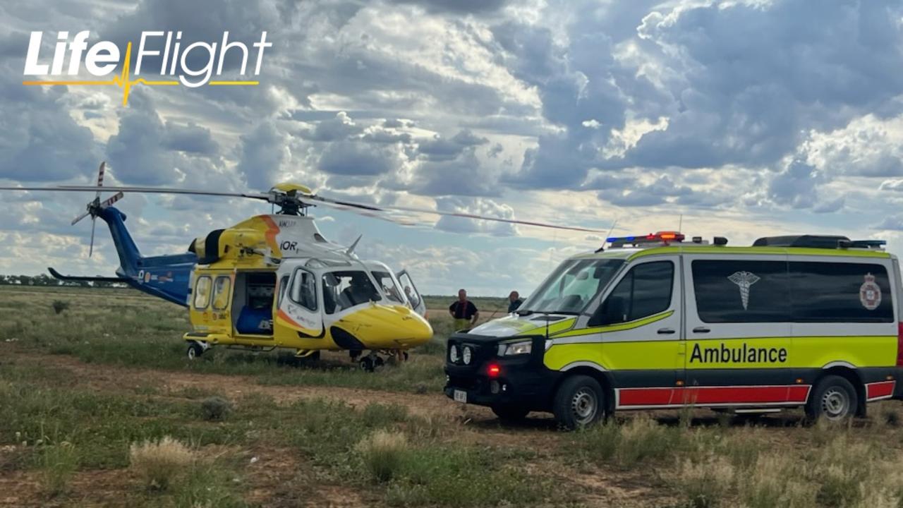 LifeFlight flown a man in his 70s to hospital on Saturday after an ATV rollover incident.