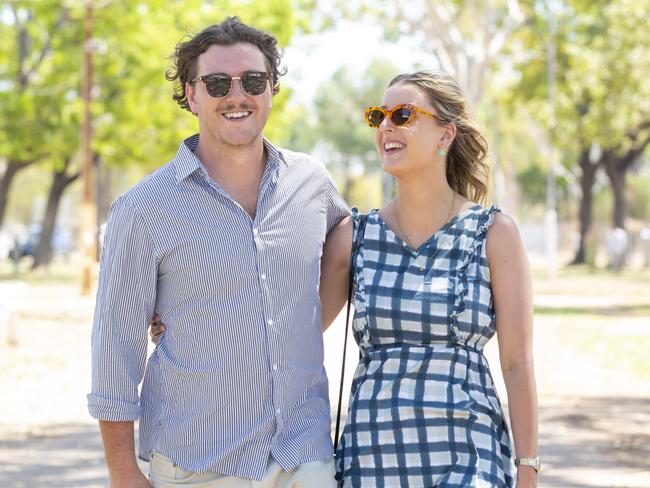 Alec Macintyre and Maddie Pretzel at the Katherine Races 2022. Picture: Floss Adams.