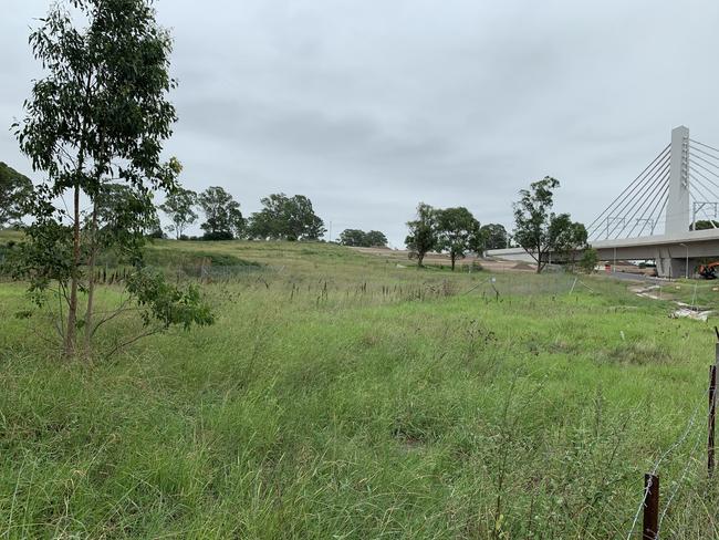 The site of the new Rouse Hill Hospital which will be built opposite Rouse Hill town centre.