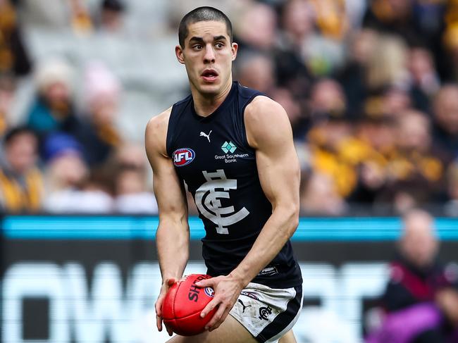 Cerra continued his blistering 2023 form against the Hawks. (Photo by Dylan Burns/AFL Photos via Getty Images)