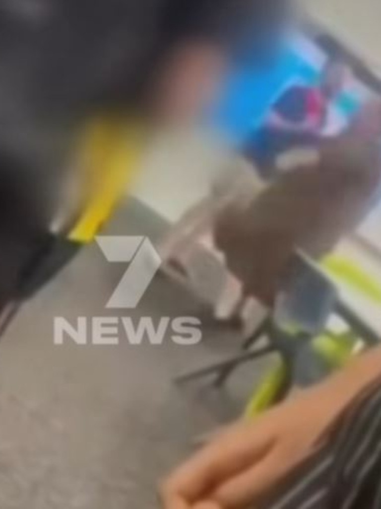 The mother has alleged the outburst was in response to “relentless” bullying experienced by her daughter. Picture: 7NEWS