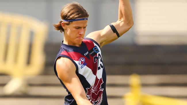 Devlin Brereton in action for the Sandringham Dragons last year. Eastern Ranges have given him a shot for 2018. (Photo by Michael Dodge/AFL Media/Getty Images)