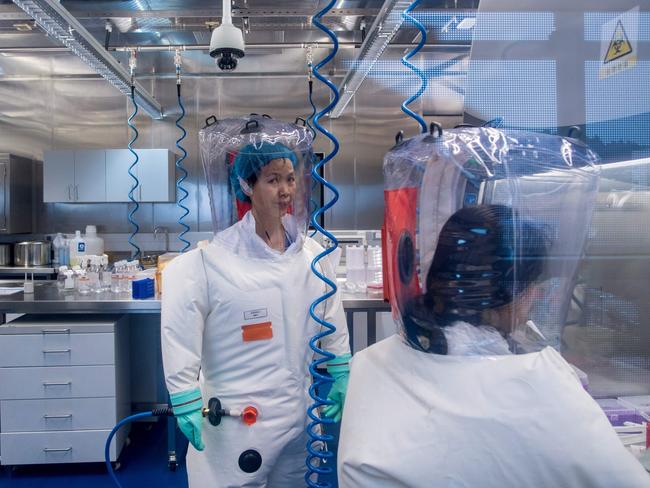 A 2017 file picture of Chinese virologist Shi Zhengli inside the P4 laboratory in Wuhan, capital of China's Hubei province. Speculation that COVID-19 escaped from the lab continues, despite rebuttals from Beijing and the WHO. Pictures: JOHANNES EISELE/AFP