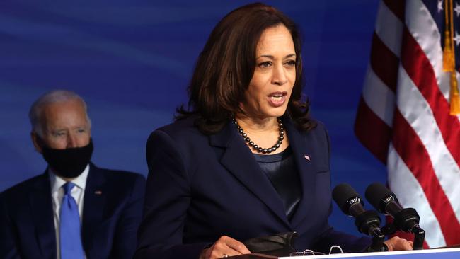 Kamala Harris with Joe Biden. Picture: Chip Somodevilla/Getty