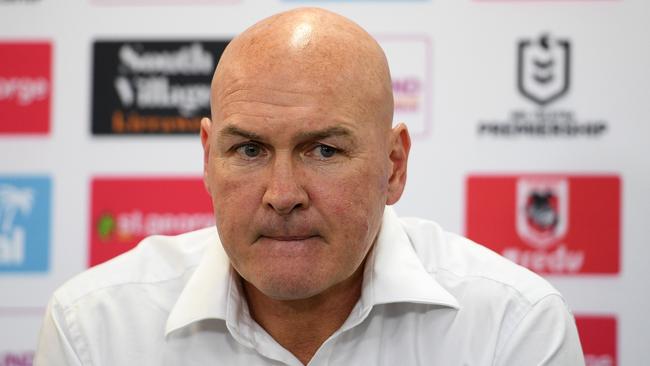 Pressure is mounting on Dragons coach Paul McGregor once again. Picture: AAP Image/Dan Himbrechts