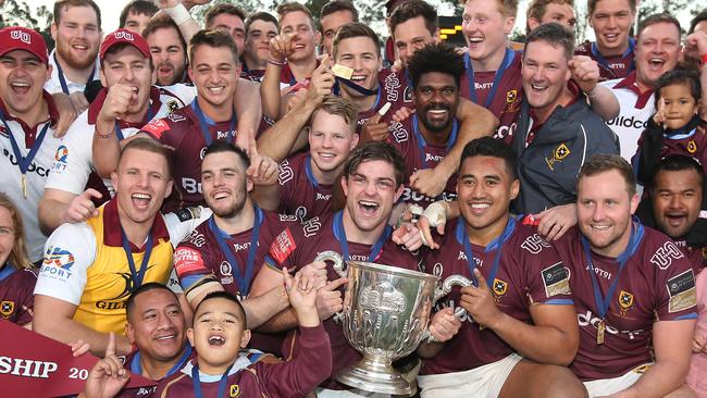University celebrates winning this year’s Premier Rugby grand final.