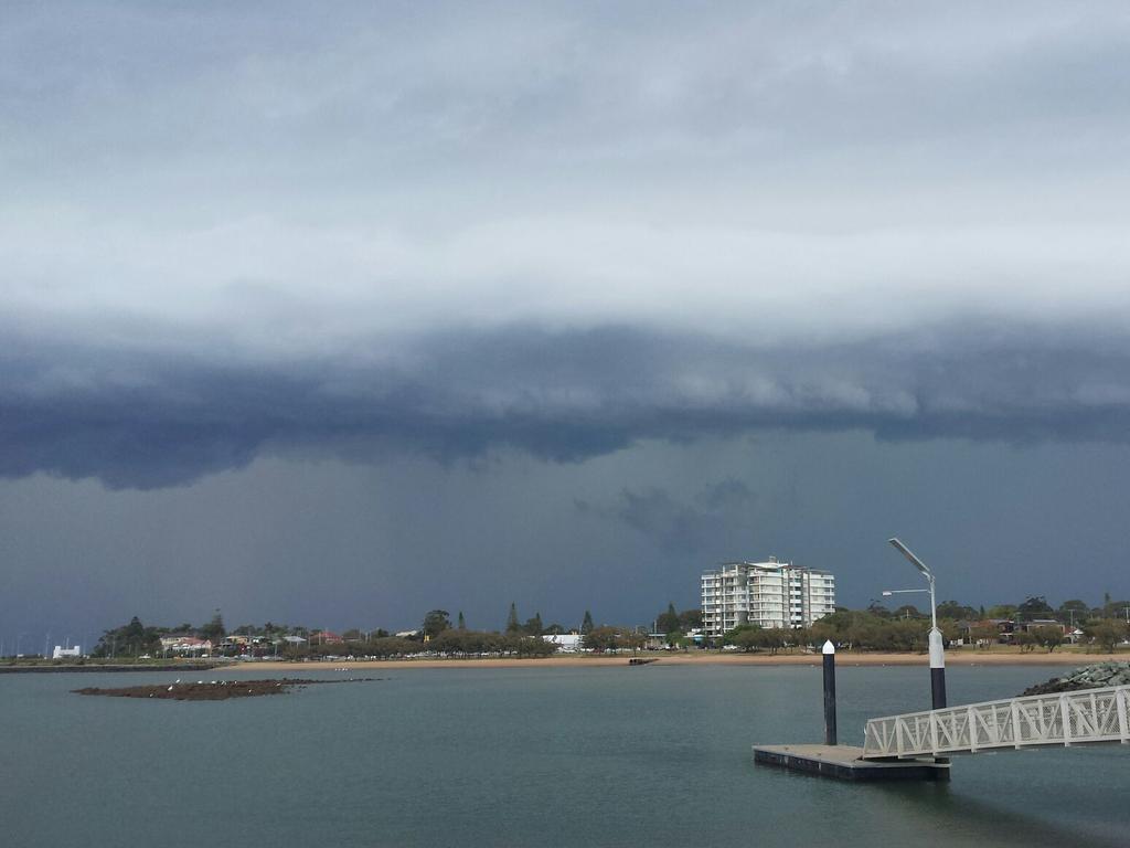 Storm approaches Redcliffe. Pic: Richard Waugh