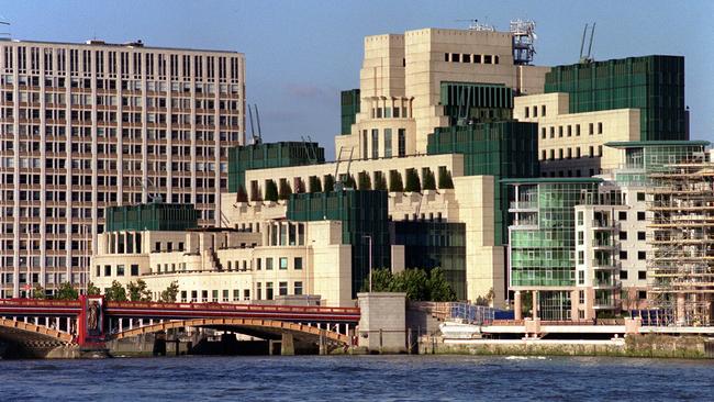 The headquarters of MI6 on the south bank of the Thames in London