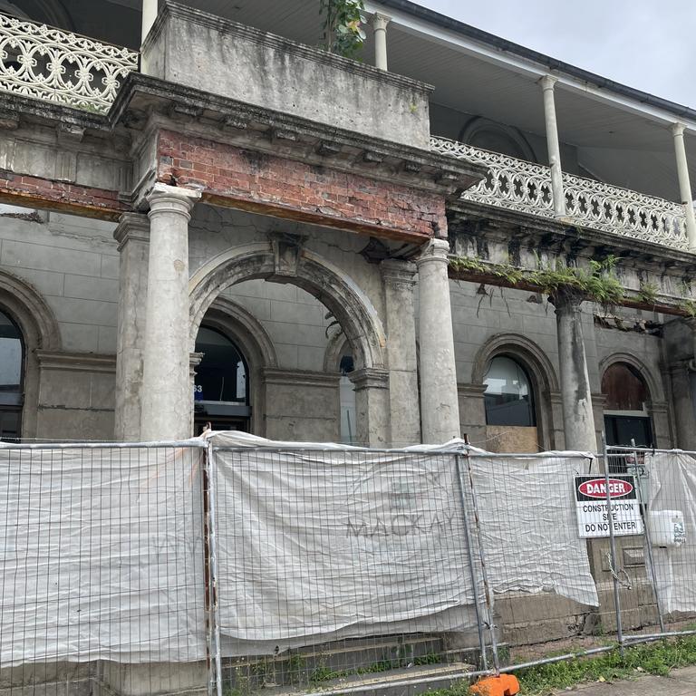 This decrepit old building in the Mackay city centre is now a shelter for the region's homeless youth. Picture: Janessa Ekert