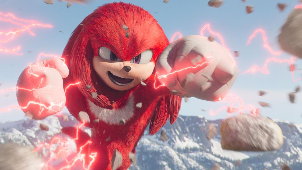 Knuckles – a mix of live action and animation. Picture: Paramount+