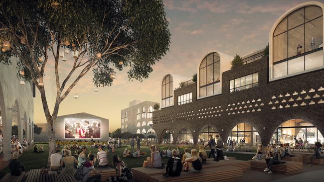 Concept images showing what the creative hub on Rich St, Marrickville would look like