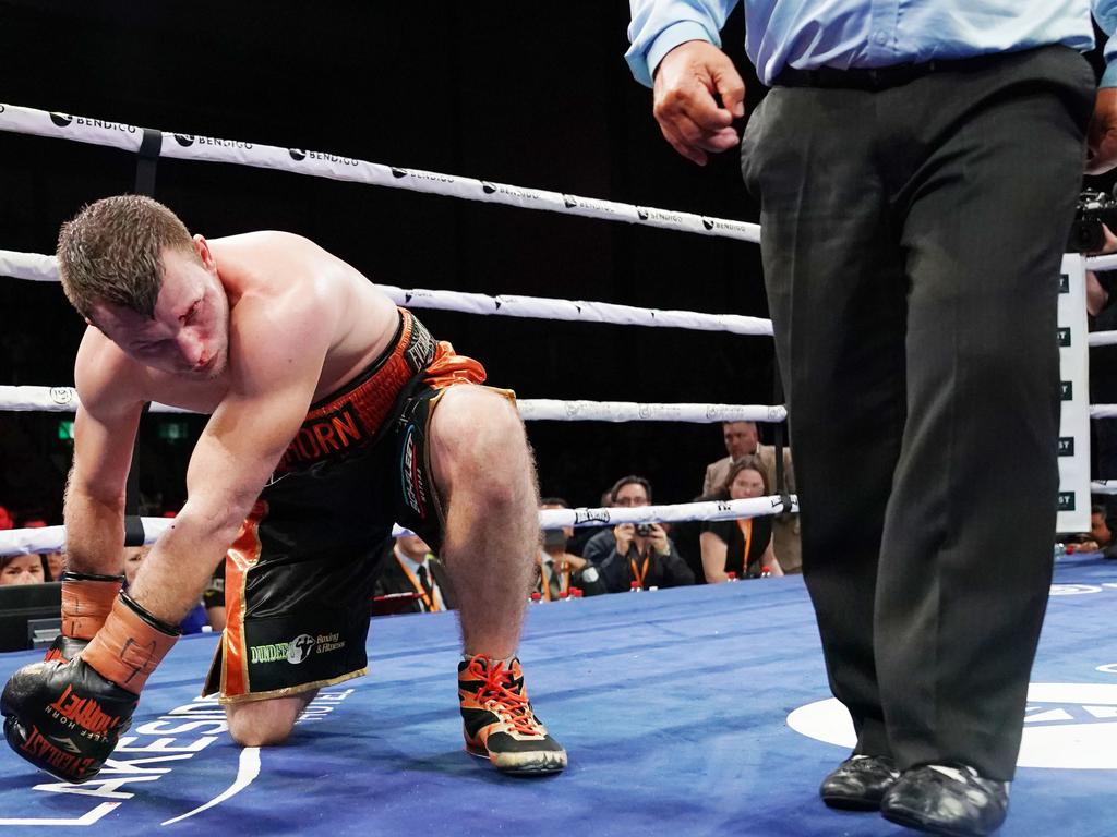 Jeff Horn couldn’t keep going.