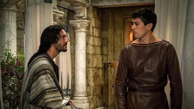 Actor Jack Huston and Toby Kebbell in the remake of Ben-Hur. Picture: Supplied