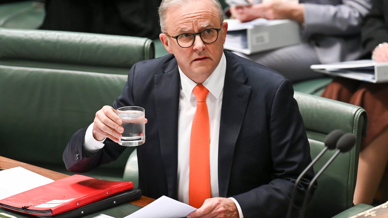 CANBERRA, Australia, NewsWire Photos. May 15, 2024: The Prime Minister, Anthony Albanese during Question Time at Parliament House in Canberra. Picture: NCA NewsWire / Martin Ollman