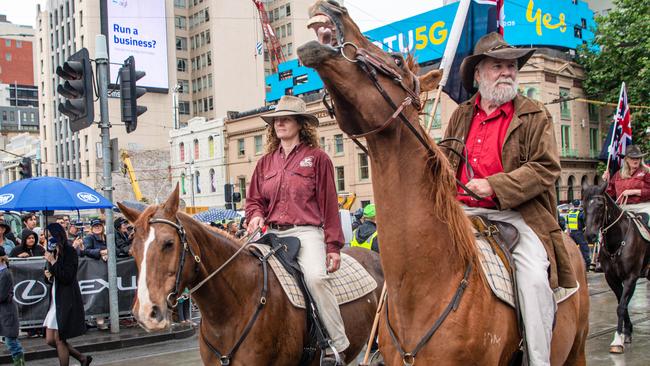 Thousands attended this year’s Melbourne Cup Parade. Picture: Jason Edwards